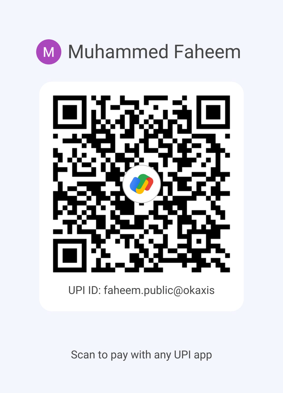 UPI QR Code — Scan to pay